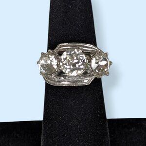 V. Mid-Century Trilogy Cocktail Ring